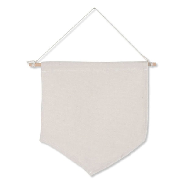 Nordisk Bomull Brosch Nål Märke Hållare Hängande Väggförvaring Display Banner Flagga Grey S