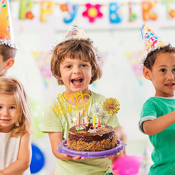 20-osainen kultainen Hyvää syntymäpäivää kakun koriste syntymäpäiväsetti kakun koriste syntymäpäiväkakku kakun koriste syntymäpäiväsankari kakun koriste