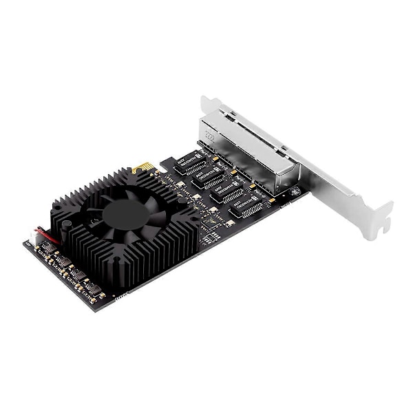 4-portars PCIE POE nätverkskort Gigabit industriell Ethernet-omvandlare