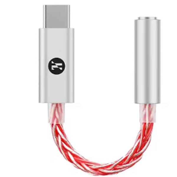 JM6 Pro Type-C till 3,5 mm CX31993 Digital Ljud Portabel Dekoderförstärkare Hifi Mobil Headset USB JM11 Röd