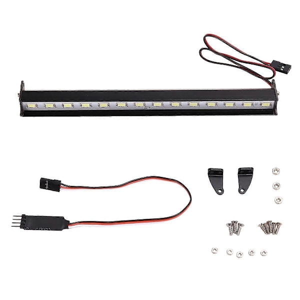 RC Bil Tak LED Ljusramp Justerbart Läge för 1/10 Crawler SCX10 Wraith Capra TRX4 TRX6 CC01 180mm