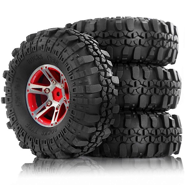 4stk Metall Beadlock Hjul Fälg för 1/10 RC Crawler Bil