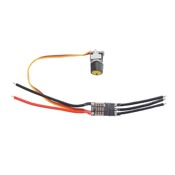 DC 7-26V Trefaset Børsteløs Motor Driver med Potentiometer (20A)