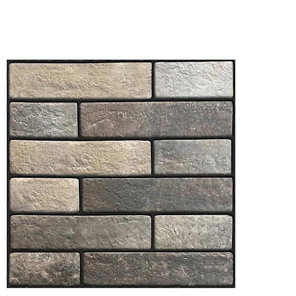 5 st 3D Självhäftande Tapet med Tegelmönster Modern Väggbakgrund TV Dekor Tapet för Sovrum Vardagsrum 30x30cm (Mönster 504)