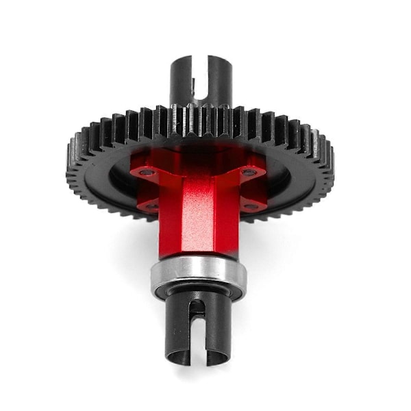 RC Bil 52T Spur Gear Monterad Center Diff tillbehör Röd