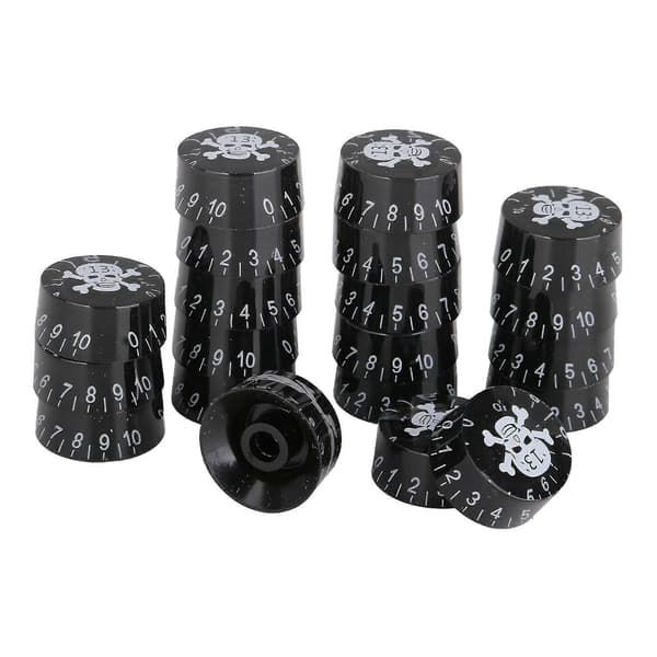 20 st Elektronisk Gitarr Runda Rattar 26mm Dia För