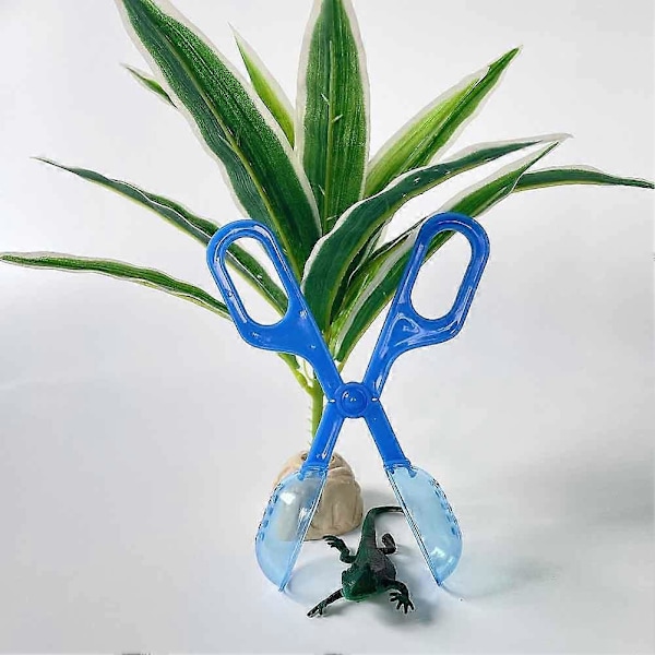 Reptil Terrarium Plastik Tang Pincet Kæledyrsopdræt Fodringsværktøj A