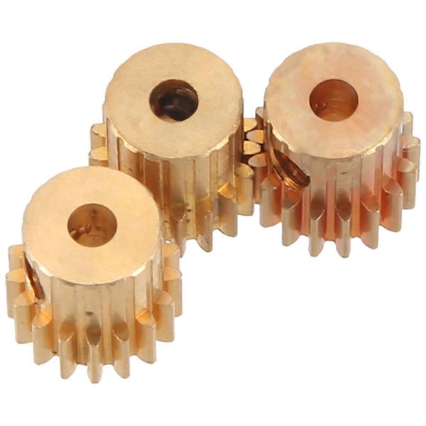 3ST 3,175mm Axel Mässing Pinjong Motorväxel 32DP 48DP 64DP M0.6 för 1/10 1/8 RC Bil 3650 3660, 17t