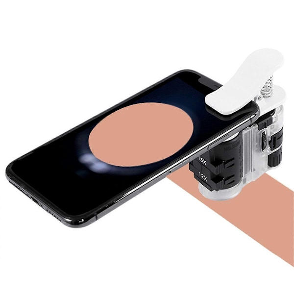 Mobiltelefon Clip Mikroskop Sedeldetektering LED UV-Ljus