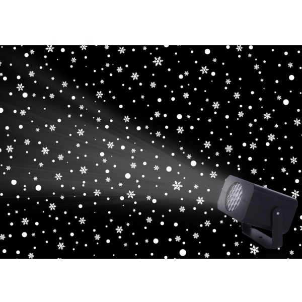 jul Snowflake Light Led Snow Light Svart 8W black