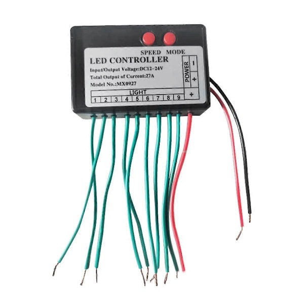 DC12V-24V LED Strip Ljus Kontroller Hopp Vatten Burst Flash Häst Skylt Ljusande Ord Exponerad Ljuslåda RGB Kontroller