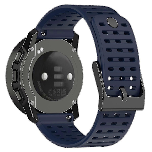 Urheiluranneke Suunto Vertical/9 Peak Pro/9 Peak/5 Peak -kelloille, 22 mm silikoniset kellon rannekkeet Midnight Blue