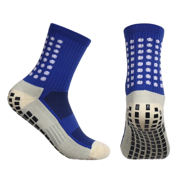 1 par strumpor plattform plus svettabsorberande och deodorant halkfria sportyoga strumpor 39-45 blue