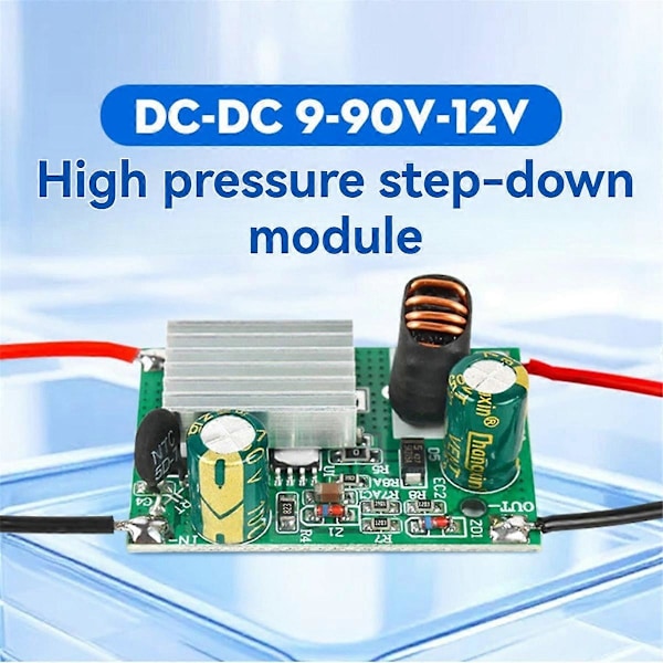 DC-DC Step-Down Strømforsyningsmodul 9-90V til 12V Step-Down Modul