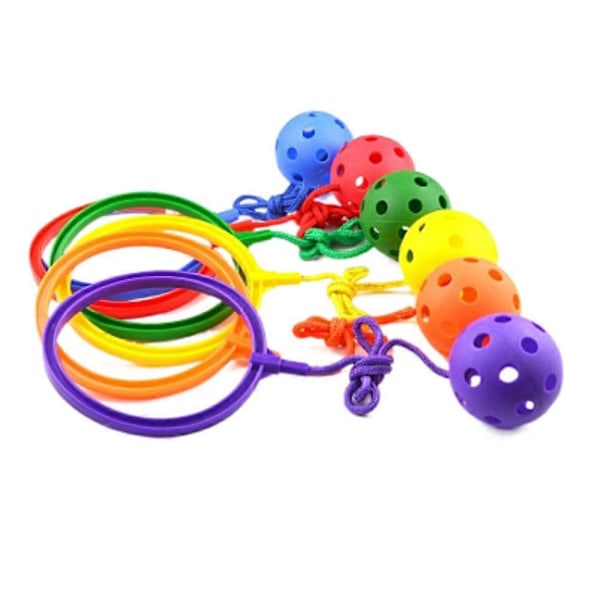 Skipper Ball-Skip Ball Leksak - Aktiv Fitnessleksak För Ungdomar I Naturen (Orange)