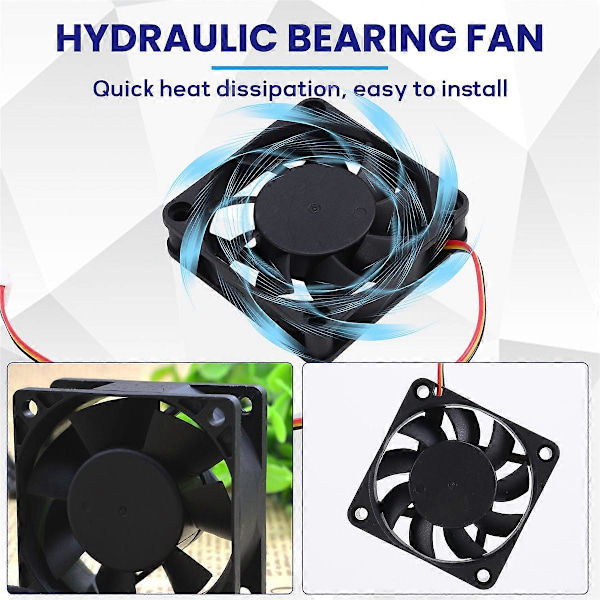 6015 Fläktblås Hydrauliskt Lager Fläkt 24V för Creativity K1/K1 Max 3D-skrivare Kylning Hotend Fläkt 3D-skrivardelar