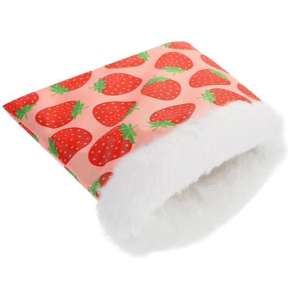 Sukkerrørspung Marsvinsseng Hamster Sovepose Hamster Bomuldsskjulested Sukkerrørslegetøj Red M
