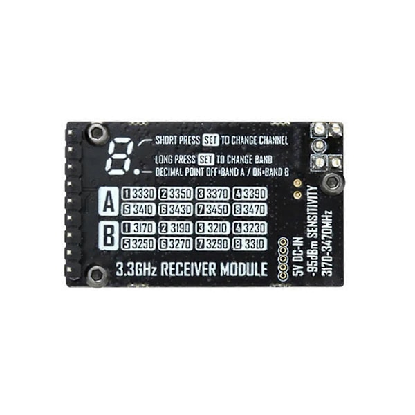 3.3G 4W Lasit VRX-moduuli videovastaanotin FPV-videolaseille