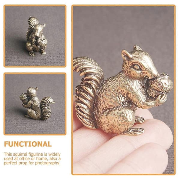 Mini Ekorrstatue Ornament Retro Ekorr Antikk Ekorr Te Kjæledyrdekorasjon