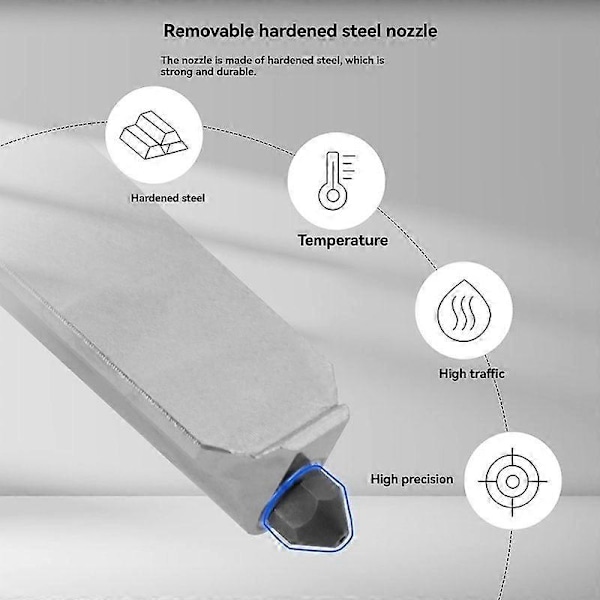 För A1/A1 Mini Hot End Uppgradering - Snabbt Munstycksbyte, för 3D-skrivardelar 0.8mm