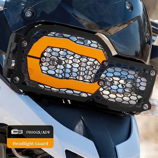 Motorcykel Strålkastarskydd Grillskydd orange