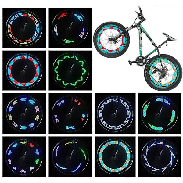 LED Cykelhjulslampor - Vattentäta Cykelhjulslampor Ultraljusa Cykelekellampor Cykeldäckslampor