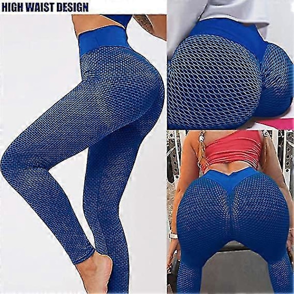 Buttlyftande Anti Cellulit Leggings för Kvinnor Högmidjade Yogabyxor Army green XS