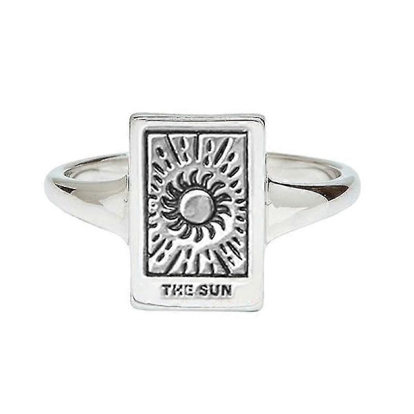 Ring som passar ditt finger, fiskstjärt/sol/måne, ring i legering, astrologi, spådom, magi 2