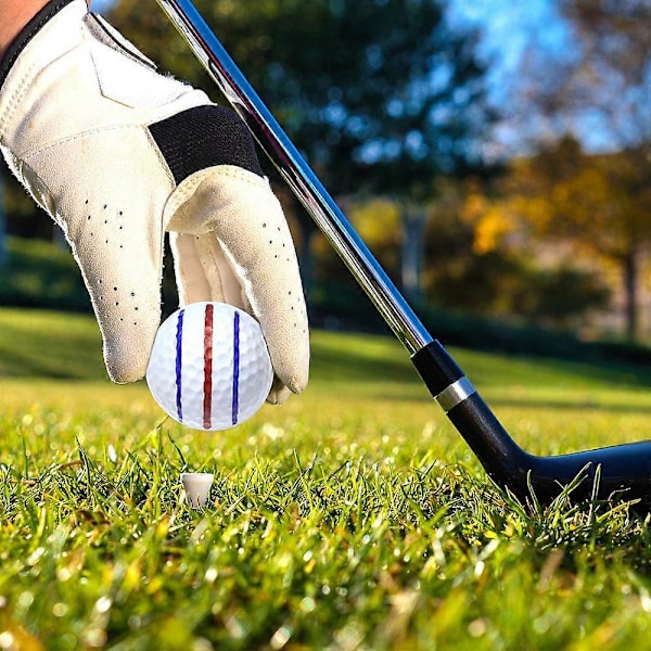 1 Set Golfboll Markör Linje Ritverktyg 4 Färg Värdepaket Mall Liner Schablon Putt Justering
