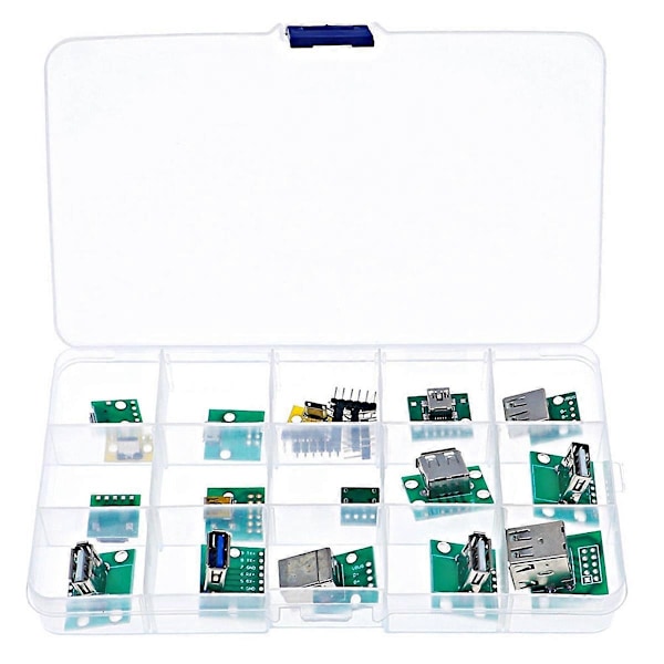 Mini USB till DIP-kontakt med PCB-kort