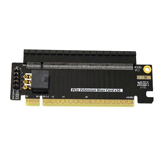 PCI-E 5.0 X16 Halvhöjd till Fullhöjd Förlängningskort