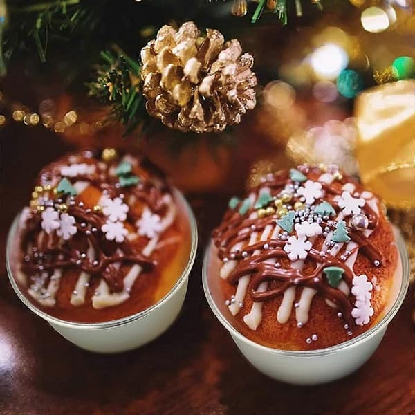10 Stycken Individuella Formar Äggtarteformar, Pudding- och Muffinsformar, Mini Chokladformar