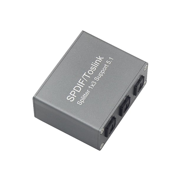 Digital Optisk Ljudsplitter Digital SPDIF TOSLINK Optisk Fiber Ljud 1X3 Splitter 1 in 3 Utgångar Splitter Stöd 5.1