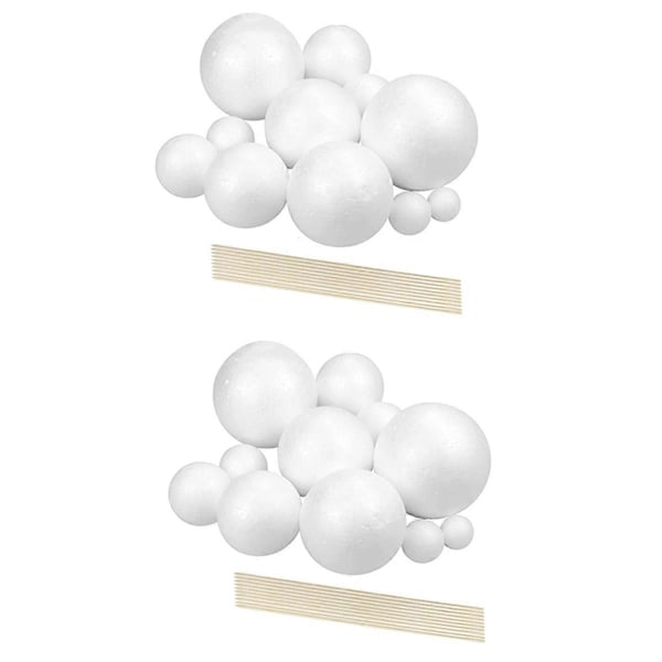 Planetmodellhantverk 28 Blandade Storlekar Polystyren Sfärer Bollar