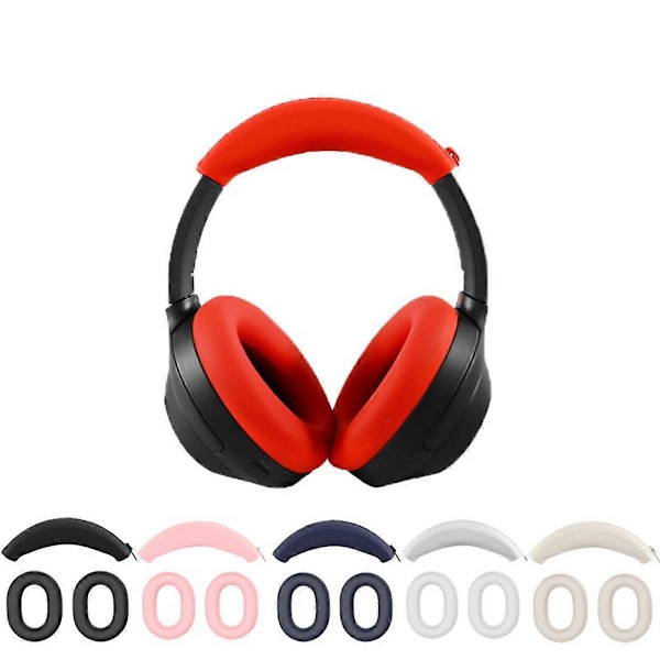 Öronkuddar + Huvudbandsats för headset Silikonskyddsfodral C