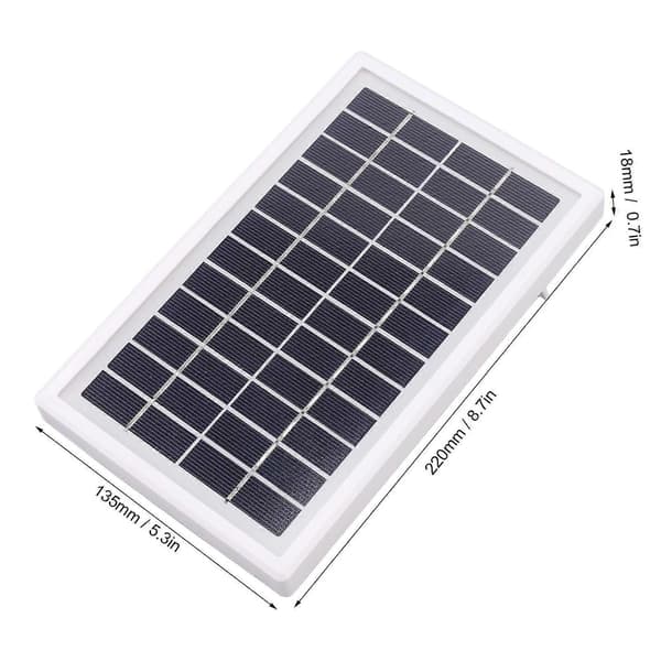 Bärbar solpanel DC 12V 3W Hög konverteringseffektivitet Halvflexibel solcellspanel för mobiltelefonbil