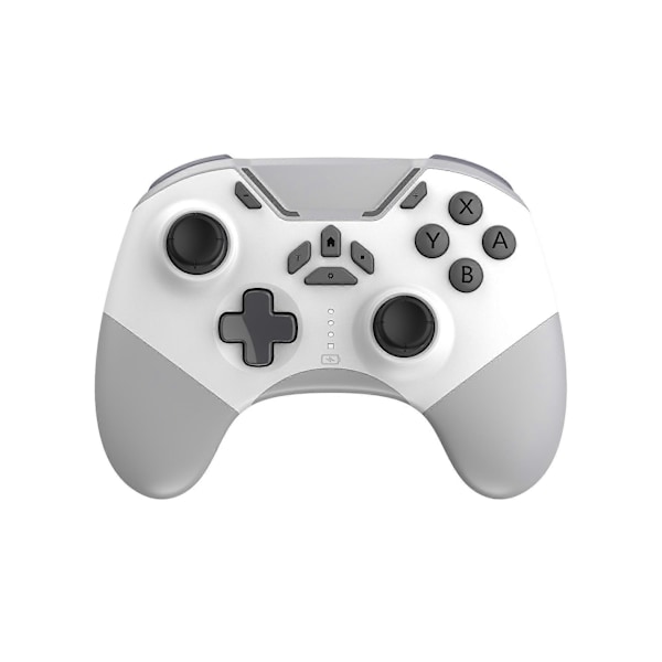 Bluetooth-handkontroll för Switch/PC/iPhone/Android/Apple Arcade MFi-spel/TV/Steam, Pro trådlös spelkontroll (Vit)