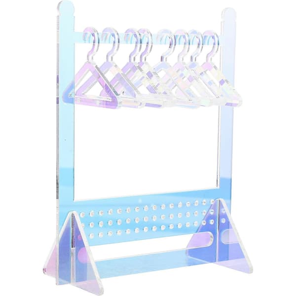 1 Sæt Øreringe Display Stand Akryl Øreringe Display Stativ Ørestik Organizer med Lille Bøjle