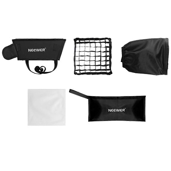 Vikbar Softbox Diffuser med Grid & Bärväska