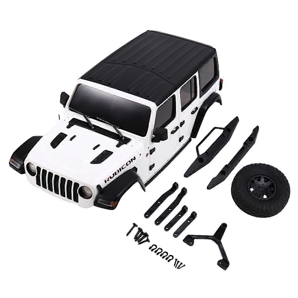 Mini Z -korisarja 1/24 Axial SCX24 RC-auton osille, valkoinen