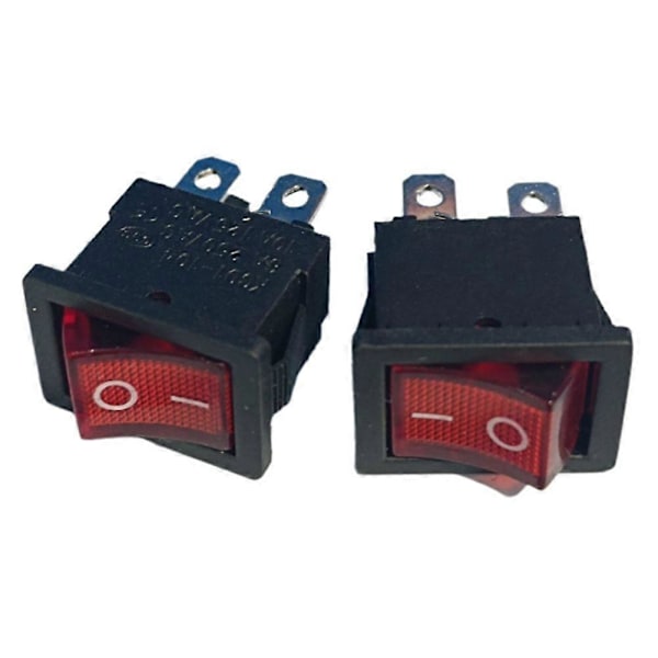 30 st KCD1 Båtvippströmbrytare 6A/250V 10A/125V AC med rött ljus Strömbrytare 4Pin på Av