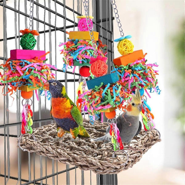 Leksaker för undulater, fågelleksaker, leksaker för conure