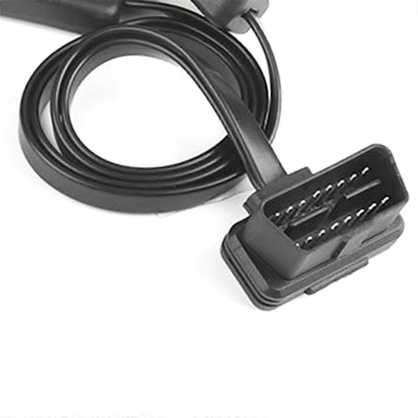 60CM Langt OBD2 16Pin med Switch Forlængerkabel Ledningskonverteringsstik