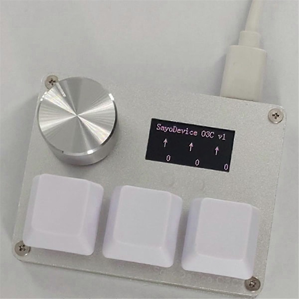 För O3C 3-knapps anodpanel magnetiskt gamingtangentbord