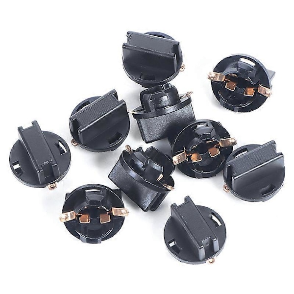 10 st T10 Sockel Instrumentbräda Instrumentpanel Sockel T10 W5W 168 192 194 Twist Lock Wedge Baser Lampa Dash Glödlampa Plugg Automotivos