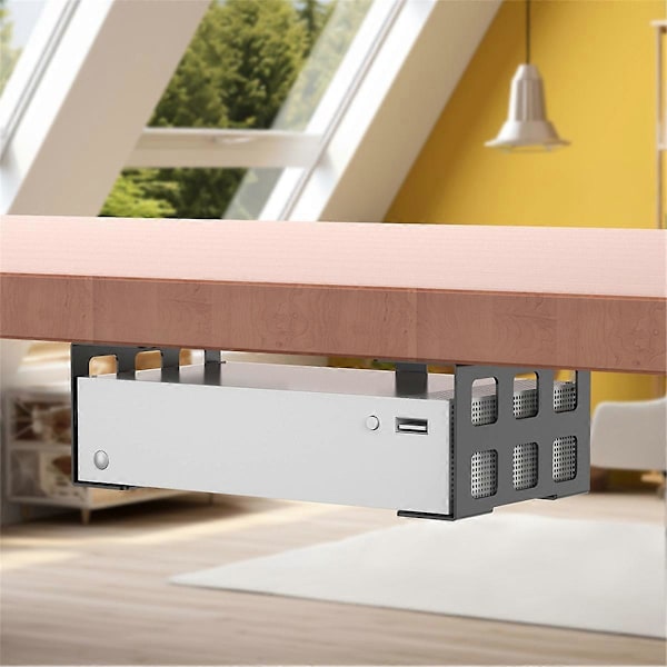 Enkel Installation Under Skrivbord och Väggmonterad Hyllhållare