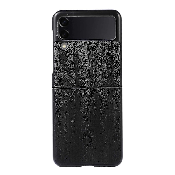 Pu-nahkakotelo, yhteensopiva Samsung Galaxy Z Flip 4:n kanssa, Z Flip 4 -kotelo nahkaa, naarmuuntumaton, iskunkestävä Black