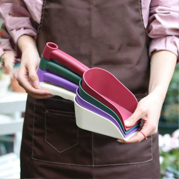 Ergonominen liukuestokahva Istutuslapio Muovinen Käytännöllinen Maaperän irrotus Kukkalapio puutarhaan Purple L