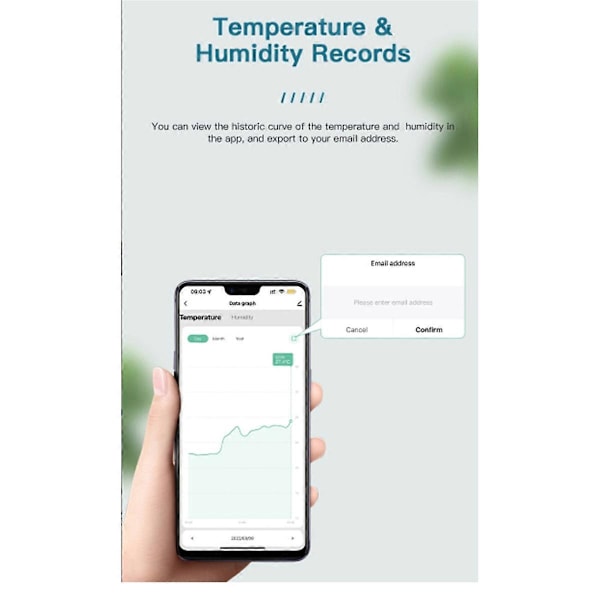 Tuya Zigbee Temperatur- och Fuktighetssensor Mini LCD Digital Display