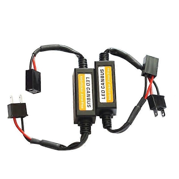 2st 9V-36V H1 H4 H7 9005/9006/9012 LED-dekoder Billampor INGET Fel Canbus-kabel Varningsavstängare Dekoder